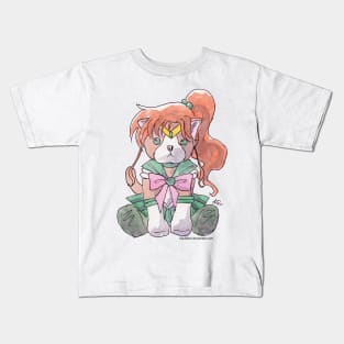 Harlock the Cat Cosplay: Sailor Jupiter Kids T-Shirt